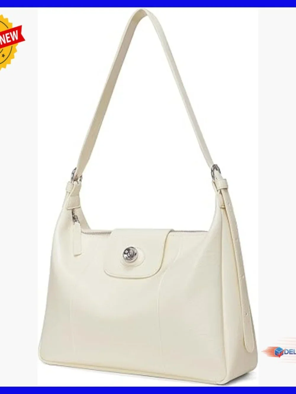 Large Leather Hobo Tote Shoulder Bag Adjustable Strap Crossbody